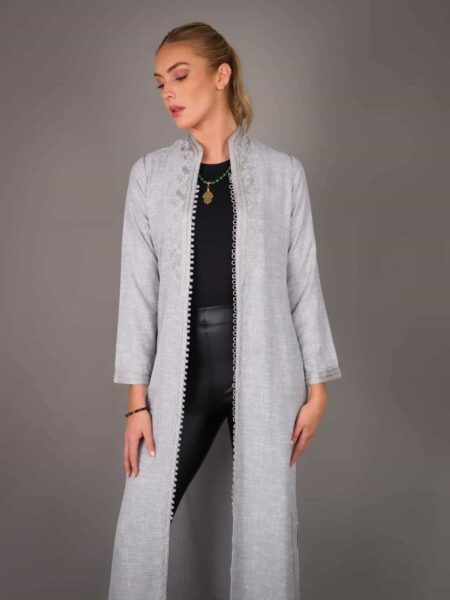 Caftan Linen Karakour – GREY