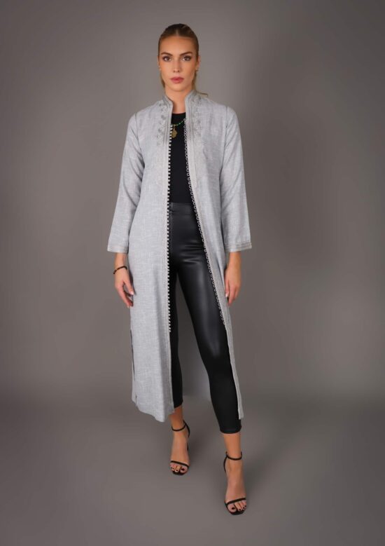 Caftan Lin Karakour - Gris