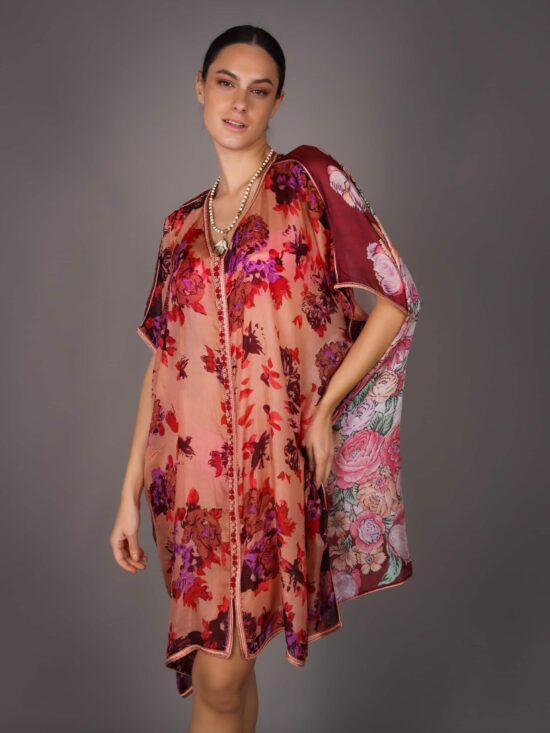 Silk Tunic – FLORAL PINK