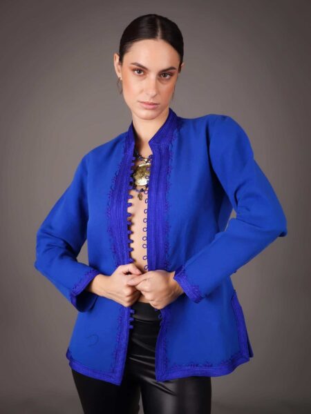 Linen Jacket - BLUE