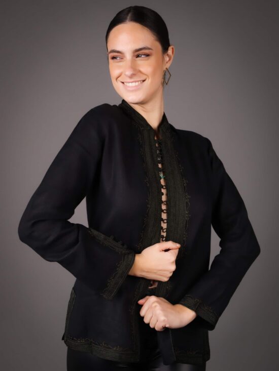 Jacket en Lin - VERT BOUTIELLE