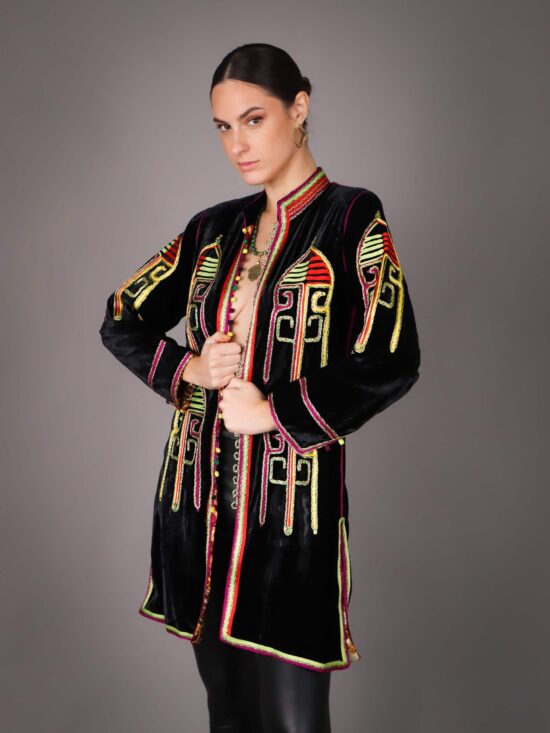 Tunique en Velour Style Boho