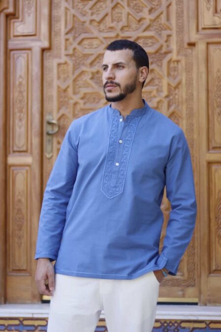 Men’s Prestige Karakou Shirt - NAVY BLUE