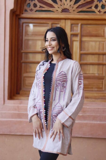 Tunique en lin style bohème - ROSE